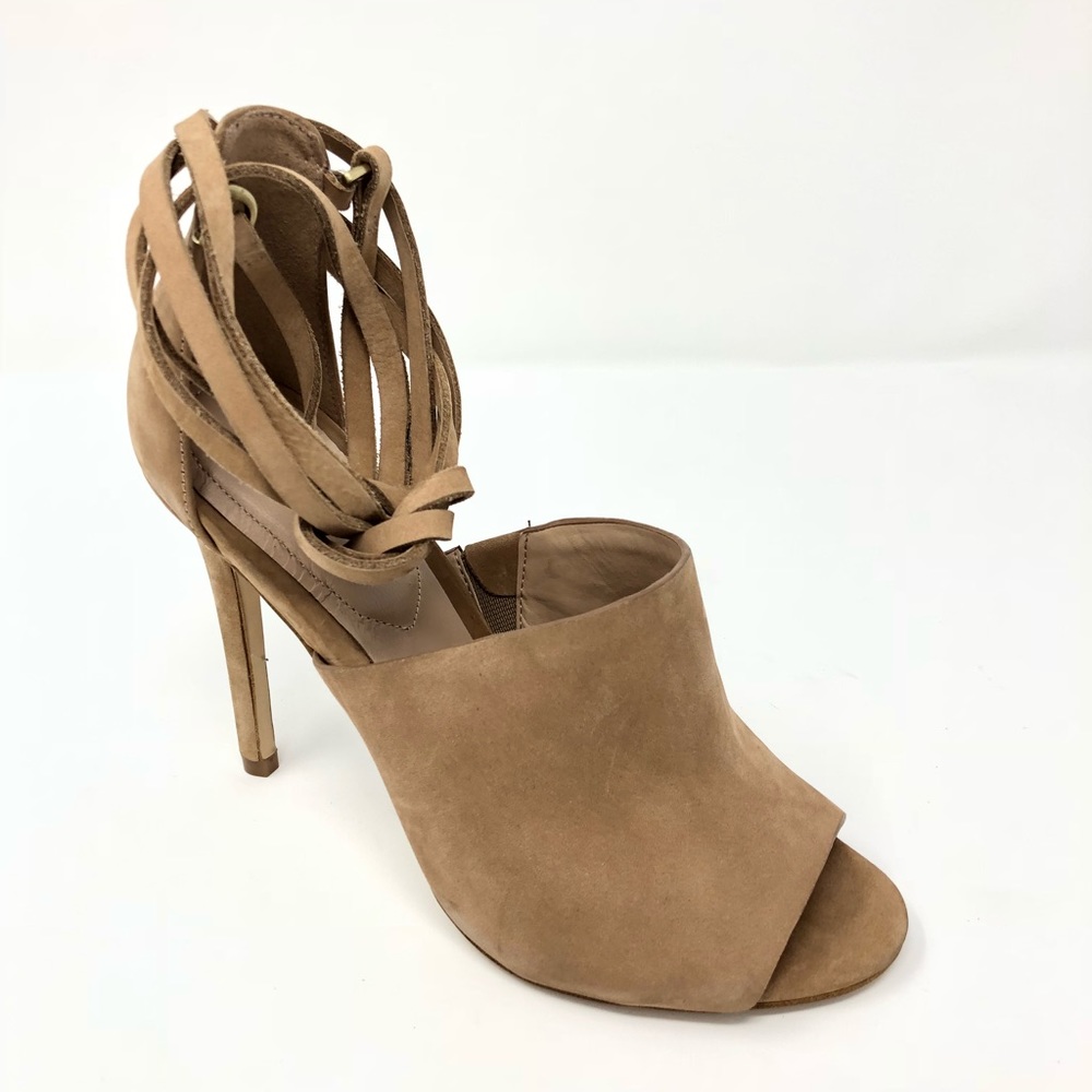 Aldo Open Toe Strap Ankle Heels Dress Stiletto 6